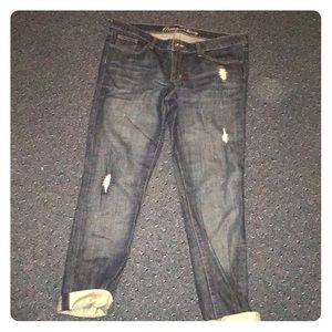 Gap semi distressed boyfriend jeans